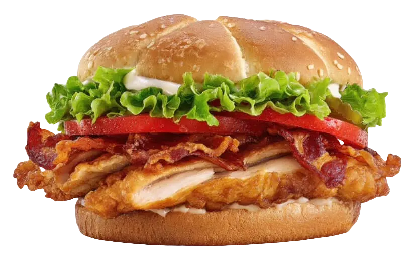 Fully Loaded chicken sammie served hot